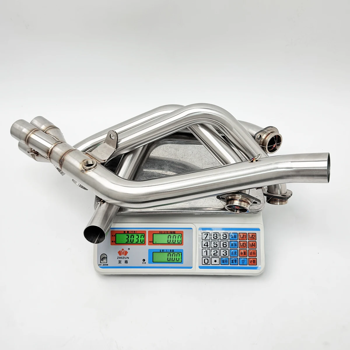 Slip on For Yamaha MT09 FZ-09 XSR900 2021-2025 Motorcycle Exhaust Systems Escape Modified Muffler Link Front Link with 2 lines view 3