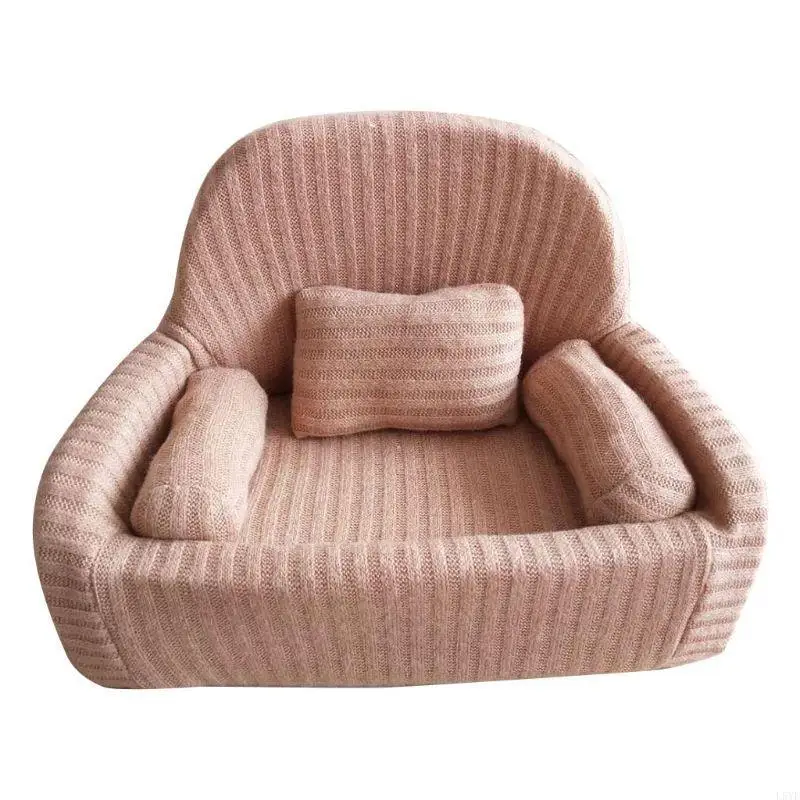 L5YF 4 قطعة/المجموعة/المجموعة الوليد التصوير الدعائم الطفل الانتحال أريكة وسادة الرضع صور اطلاق النار كرسي الديكور Fotografia #3