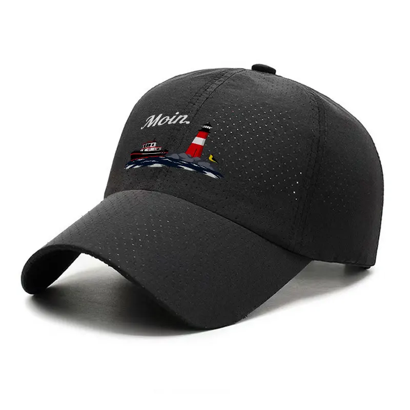 Moin Lighthouse Boat Quick Dry Baseball Cap Adjustable Lightweight Outdoor Hat