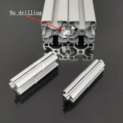 European Standard Aluminum Profile One-Line Connector Parallel Clamping Head 2020  3030 Docking Fixed Block Built-in Connector