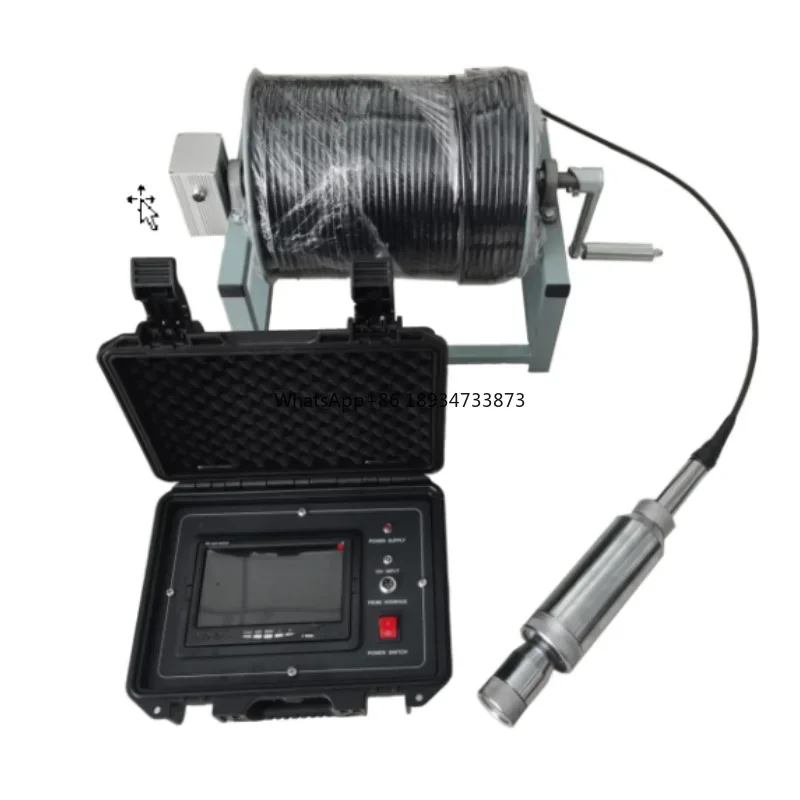 ANBIT 200m Deep CCTV Downhole Television Manual Winch HYKJ-18-2 Simple Borehole Inspection Camera is for sale