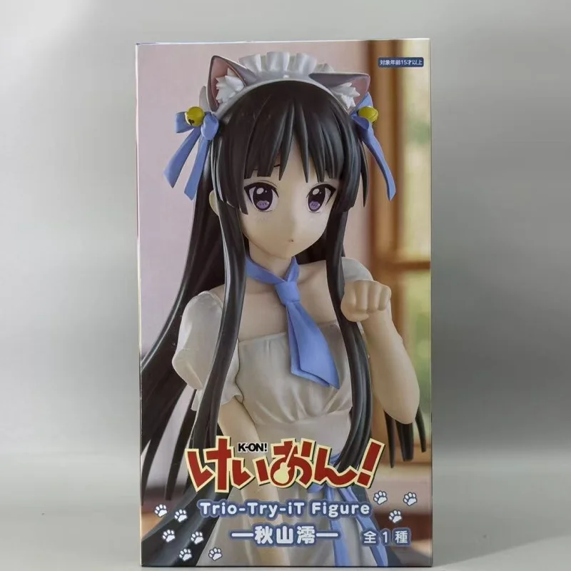 

[Genuine Original] In Stock Furyu K-On! Trio-Try-It Figure Mio Akiyama PVC Anime Figure Model Collector Figurine Toys Doll Gift
