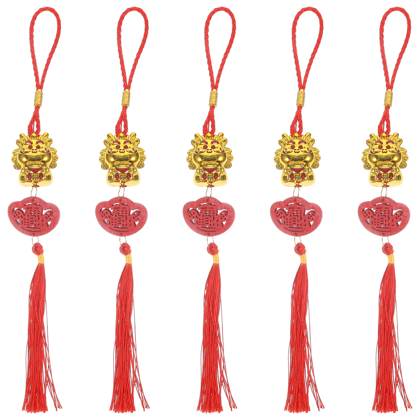 

5Pcs Prosperity Plant Bonsai Dragon Hanging Pendants Chinese Style Lunar New Year Decorations 2024 Spring Festival Ornaments