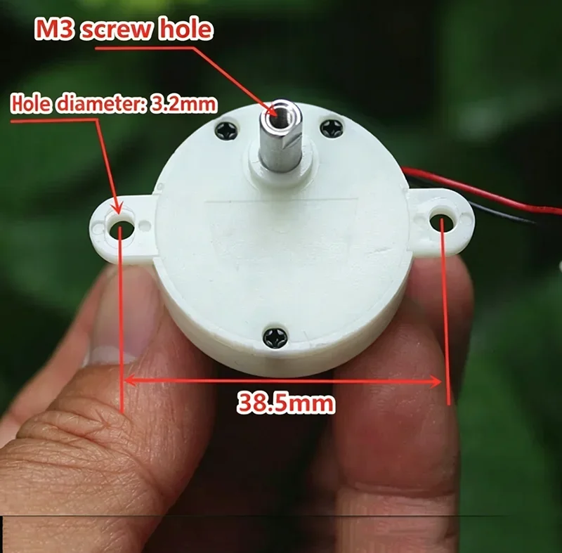 12V DC Gear Motor 8 RPM Super Slow Silent Reversible 10mm Shaft for Automatic Curtains Smart Window Blinds Model Making