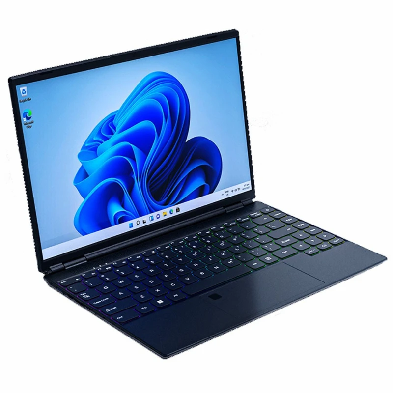 New 14 inch HD screen transparent shell gaming thin and light portable business office student online class laptop