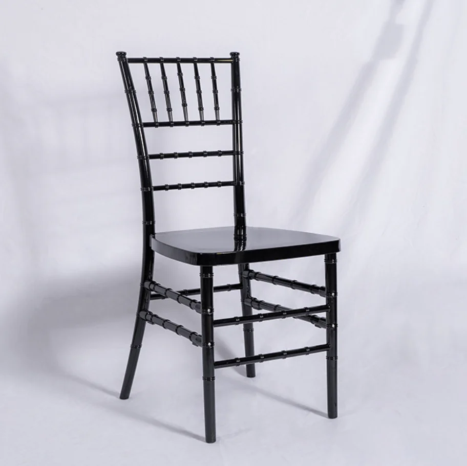 100pcs)Wholesale black bamboo joint chair wedding backrest dining chair transparent plastic chair acrylic crystal chair