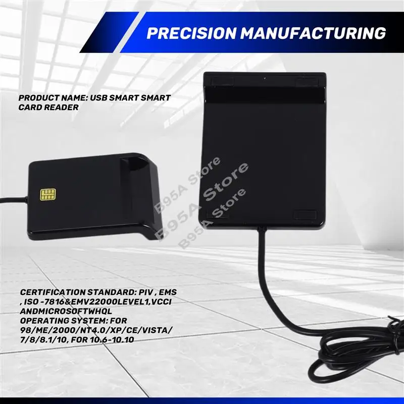 

Card Reader For Bank Card IC/ID EMV Card Reader High Quality For Windows 7 8 10 For Linux OS USB-CCID ISO 7816-Hot Electronics