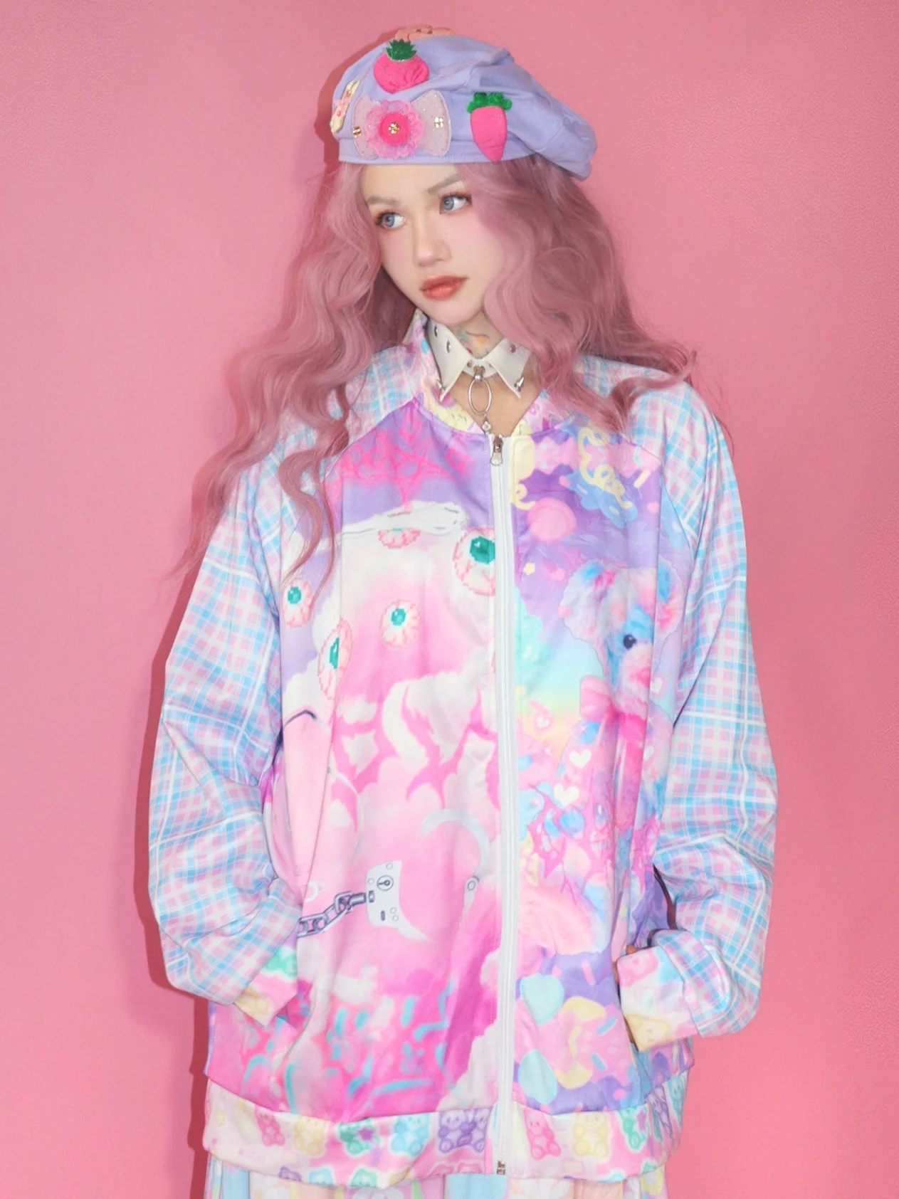 

Adorable Retro Sle Baseball Jaet Women's Casual Outerwear Spring Autumn 2023 New American Vintage Cute Top Coat