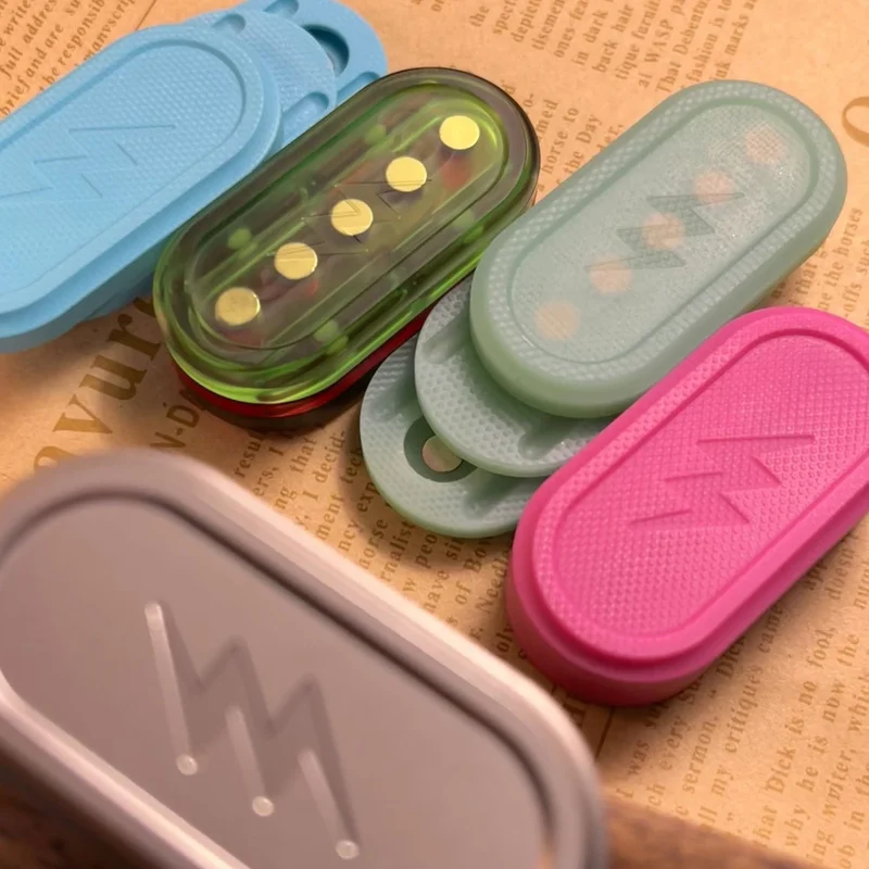 Authentique Zeus magnétique EDC alliage de titane trois couches Push Coin soulagement du Stress jouet Fidget Spinner