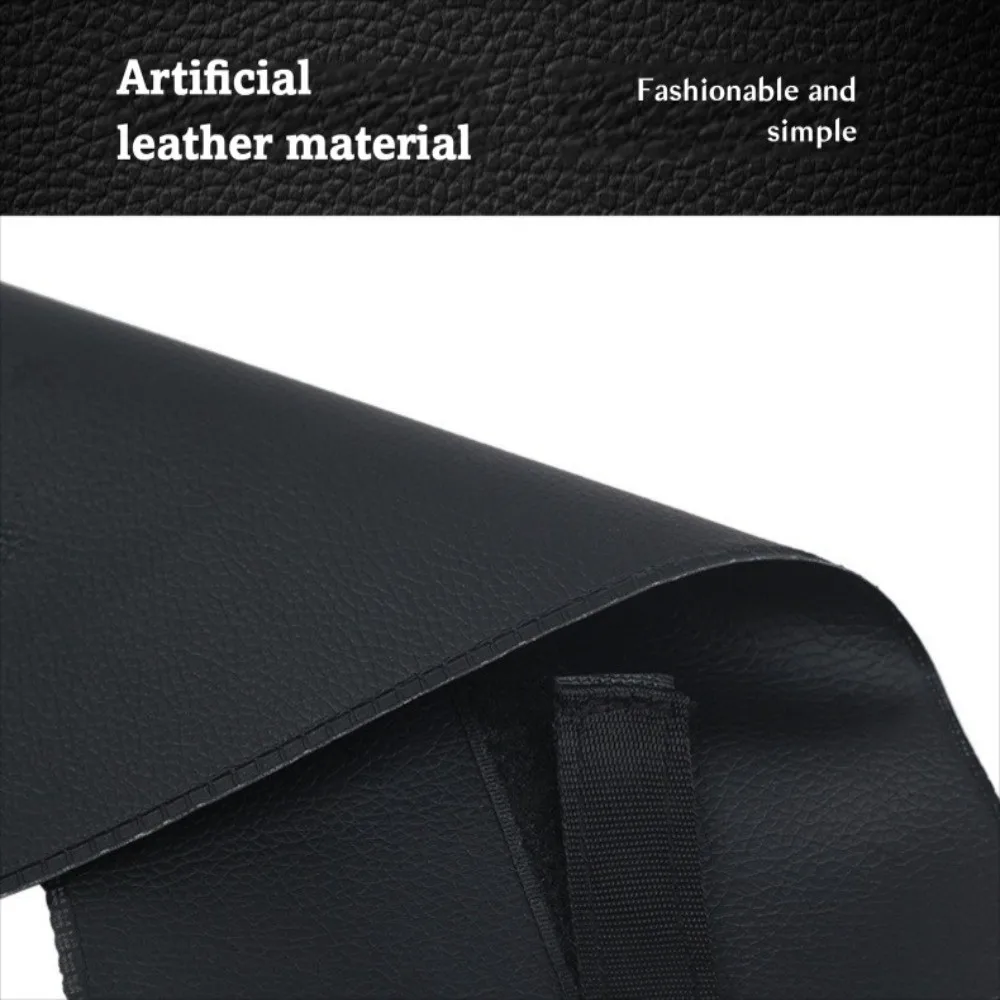 

Black Car Umbrella Storage Bag Waterproof Synthetic Leather Car Seat Back Holder Saving-space Compact Auto Tidying Accessories