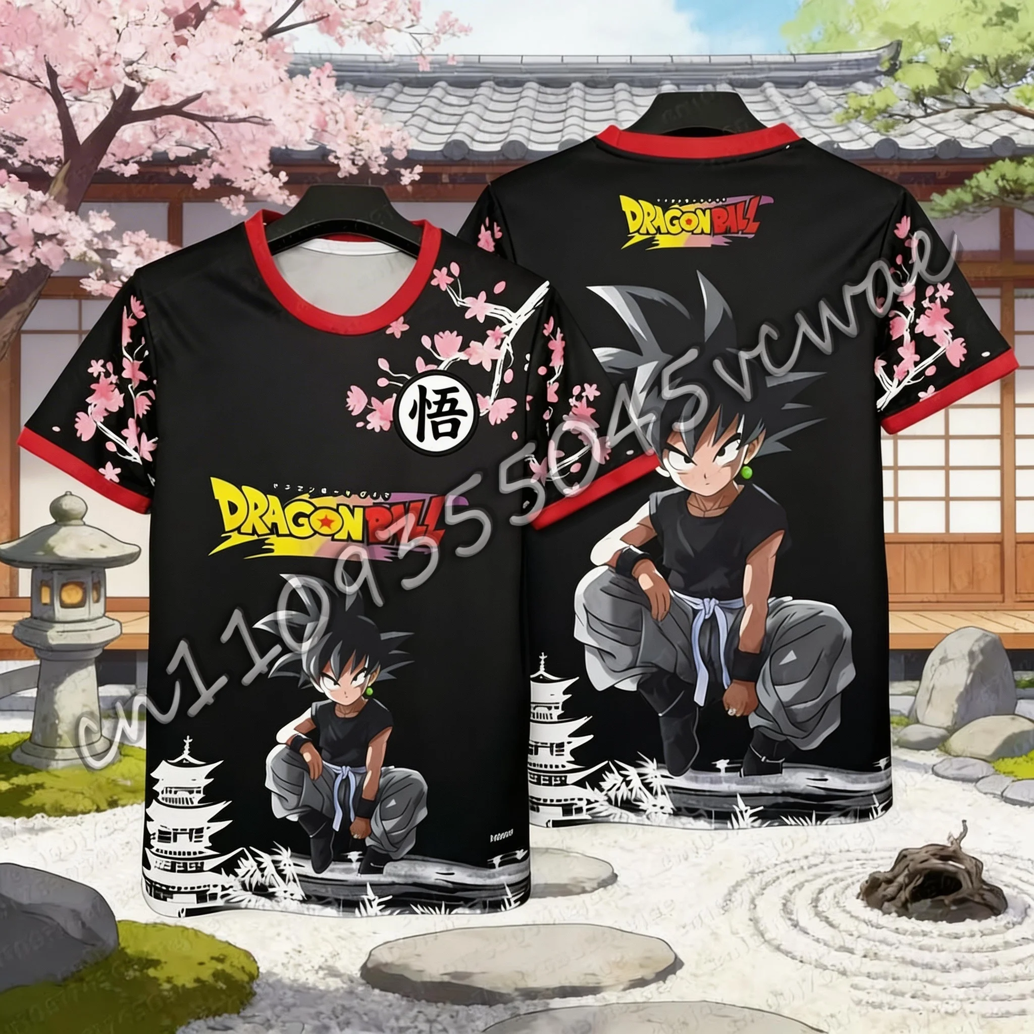 

2026 Summer Hot Selling Dragon Ball Top T-Shirt Animal Character Jersey T-Shirt Adult Children's Clothes Football Shirt T-Shirt