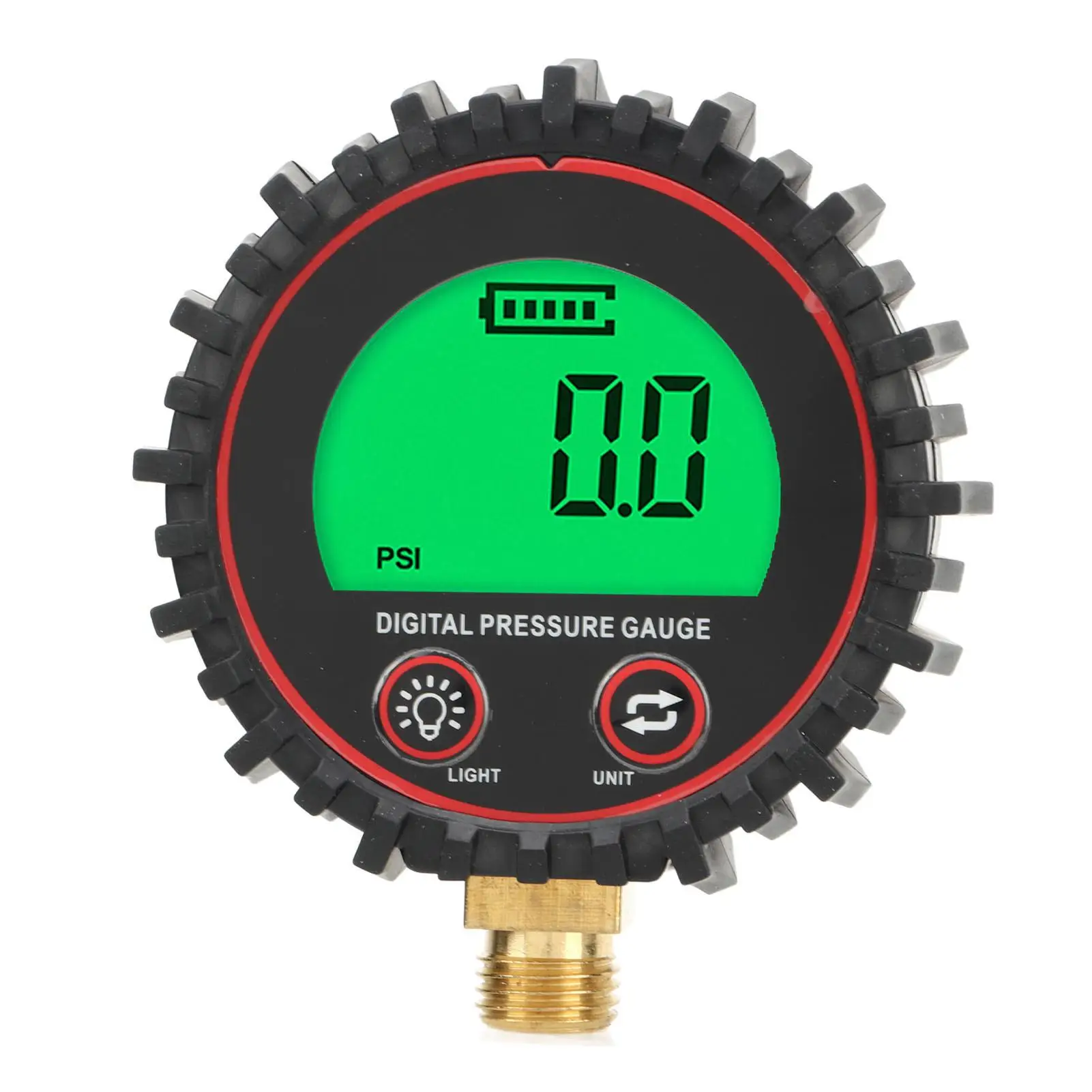 

Digital Tire Pressure Monitoring Gauge 3-255 PSI, Large LCD Display, 1/4in, for truck Visibility