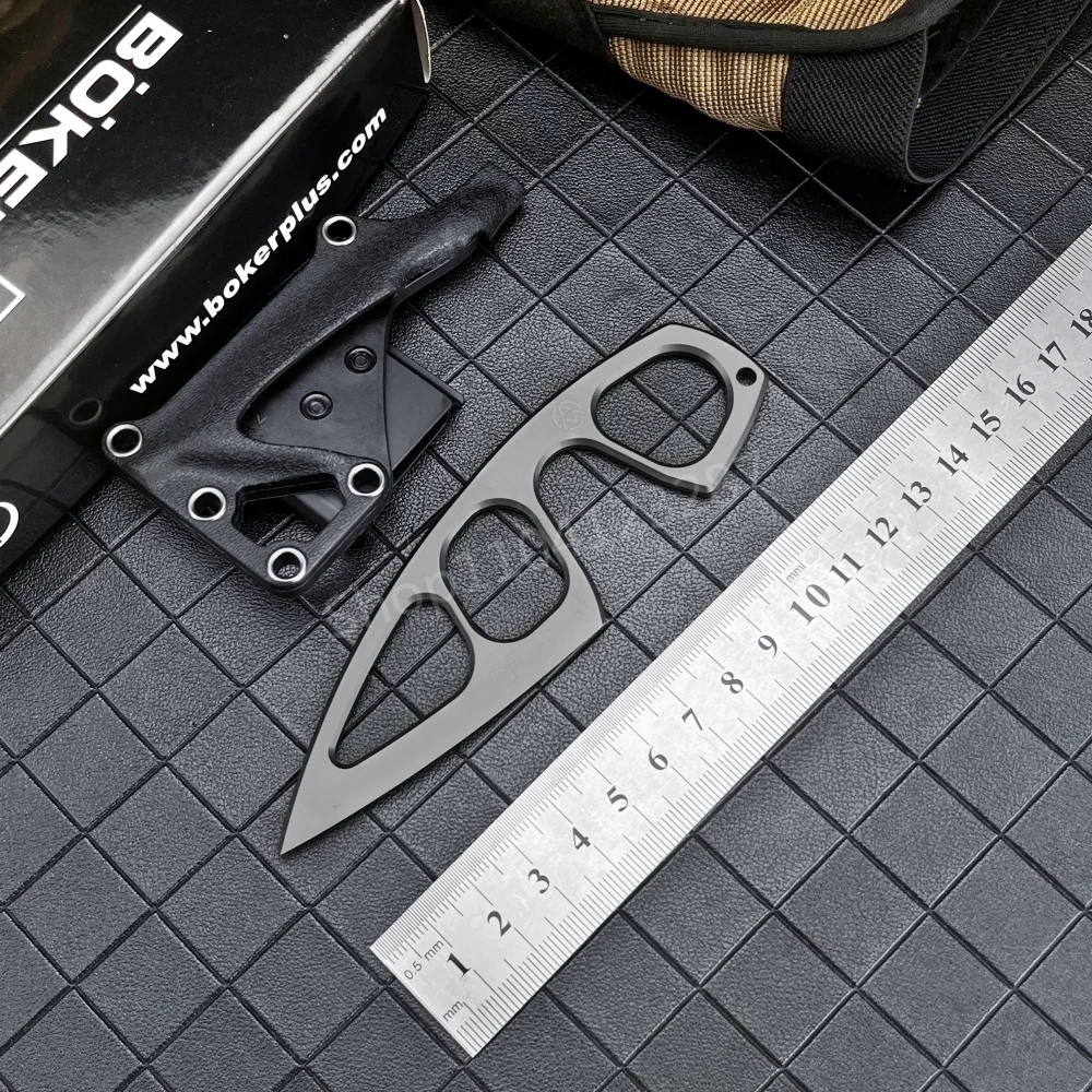 

Mini Tactical Fixed Blade Knife 440C Blade Portable Hiking Outdoor Camping Knife Sharp EDC Hunting Rescue Knife with Sheath