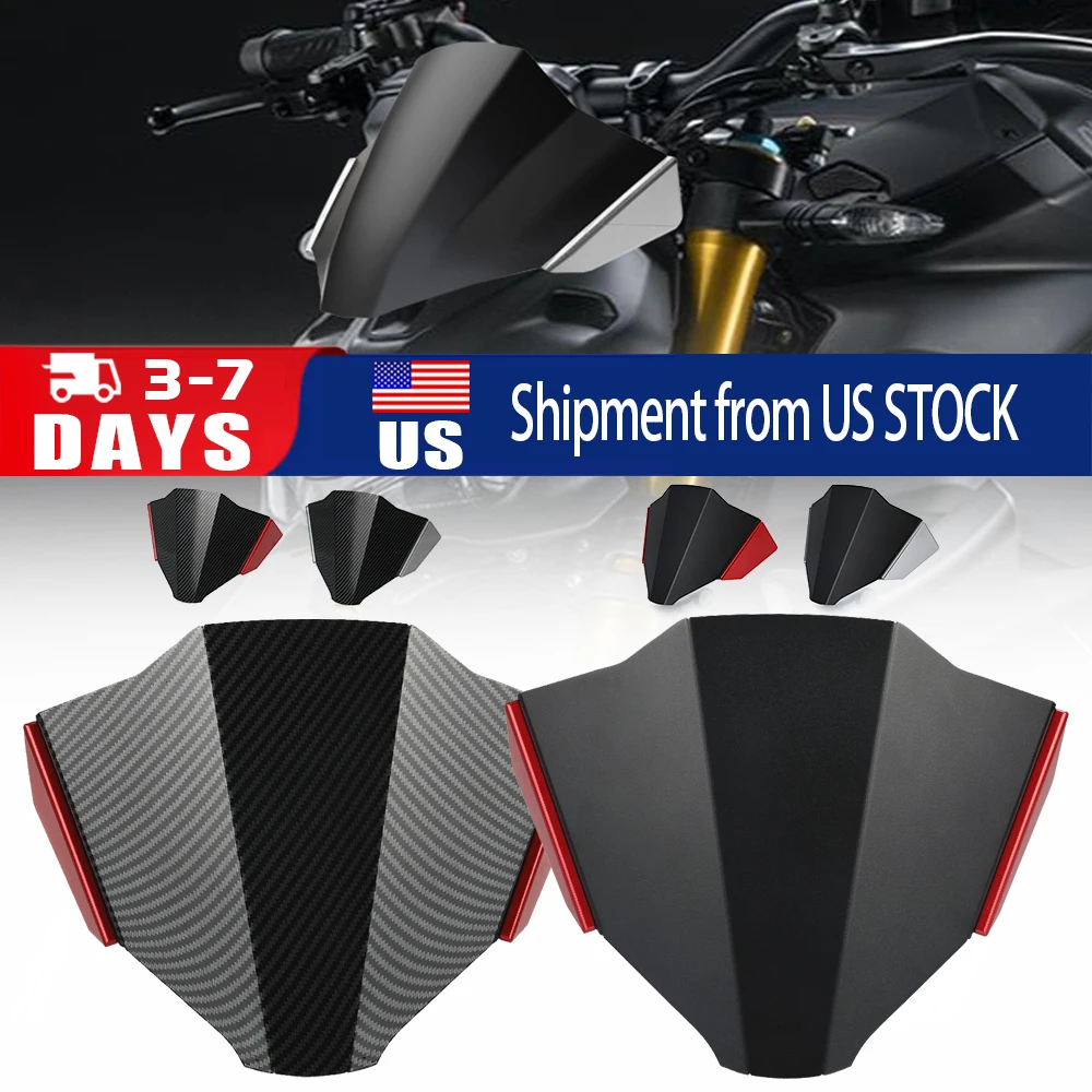 

2023 2024, лобовое стекло, ветрозащитный дефлектор ветрового стекла, детали для Ducati Streetfighter V4 S V4S 2020 2021 2022