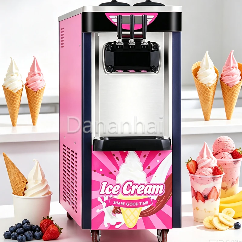 Frozen Yogurt Making Machine, Durable Commercial Soft Serve Ice Cream Maker, Ice Cream Dispenser For Food Service