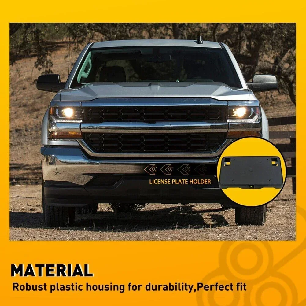 Front License Plate Holder License For Chevy For Silverado 16-18 Plate Bracket Mounting Kit No Drilling Required Car Accessories