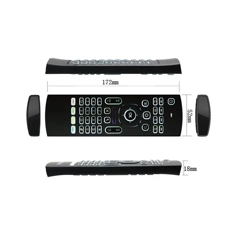 Telecomando mini tastiera wireless MX3 Air Mouse da 2,4 GHz con tasti multimediali per Android TV Box Smart TV PC Linux Windows