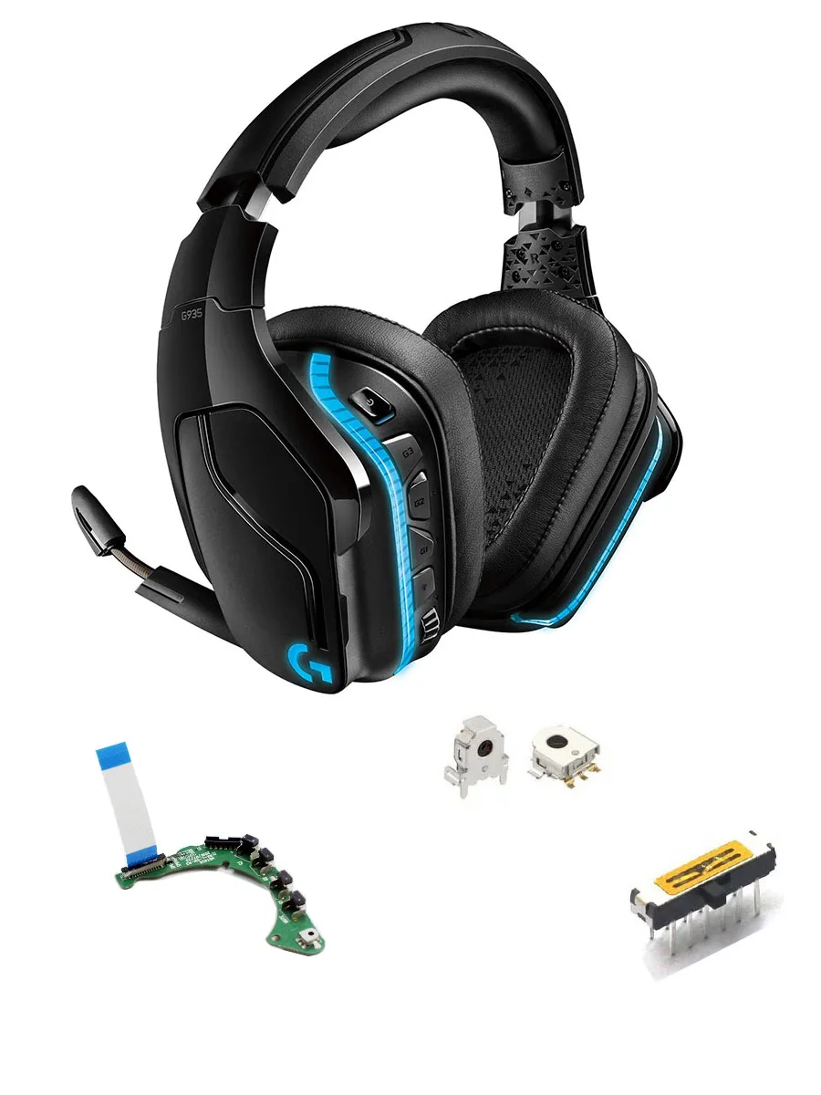 Logitechg933 g935 artemismas用のフラットフレキシブルケーブル,交換用,ワイヤレスヘッドホン,25p,5cm