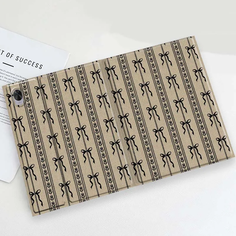 Cartoon Bowknot Stripe Pattern Soft For Huawei MediaPad 11 M5 M6 ES Pro M5Lite Honor Pad V7 V8 X7 X8 X9 GT Pro Tab Tablet Case