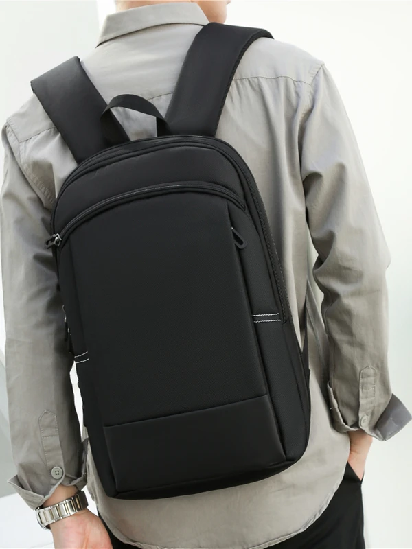 

Busin повседневная легкая водонепроницаемая мужская сумка TEM Cuter Bag Студенческая сумка для книг Bla Trendy 2025 Новая модель Commuter Sle