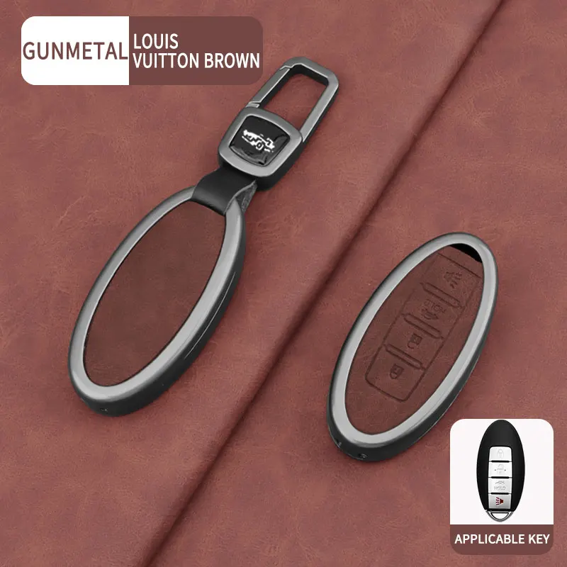 For Nissan Rogue XTrail T32 T31 Qashqai J11 J10 Kicks Tiida Pathfinder Accessories Zinc Alloy Car Key Case Cover Bag Shell view 5
