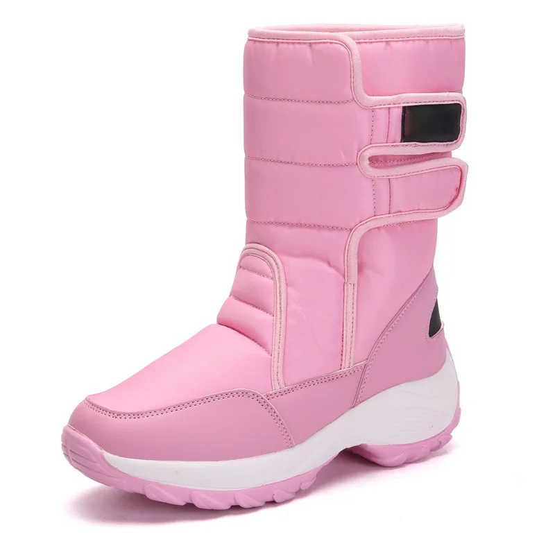 CINESSD-Botas de nieve cálidas para mujer, botines de algodón impermeables para exteriores, de felpa, cómodas, altas, invierno, 2023