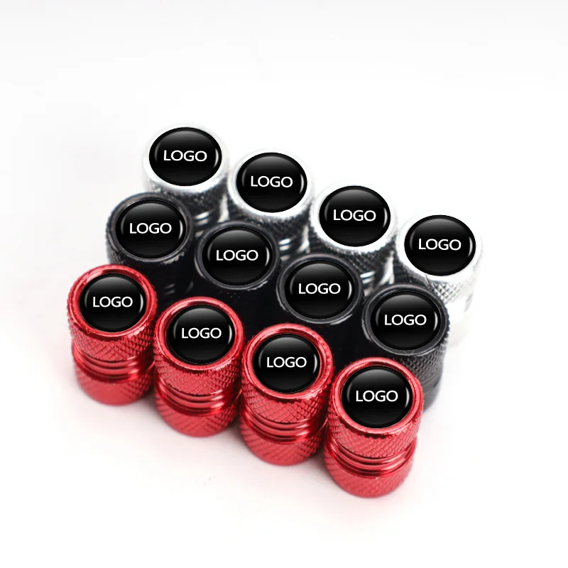 4pcs Car Styling Tire Valve Caps Dustproof Caps For Audi S A1 A3 A4 A5 A6 A7 A8 Q2 Q3 Q5 Q7 Q8 Quattro S7 S8 S3 S4 RS5 RS6 RS7