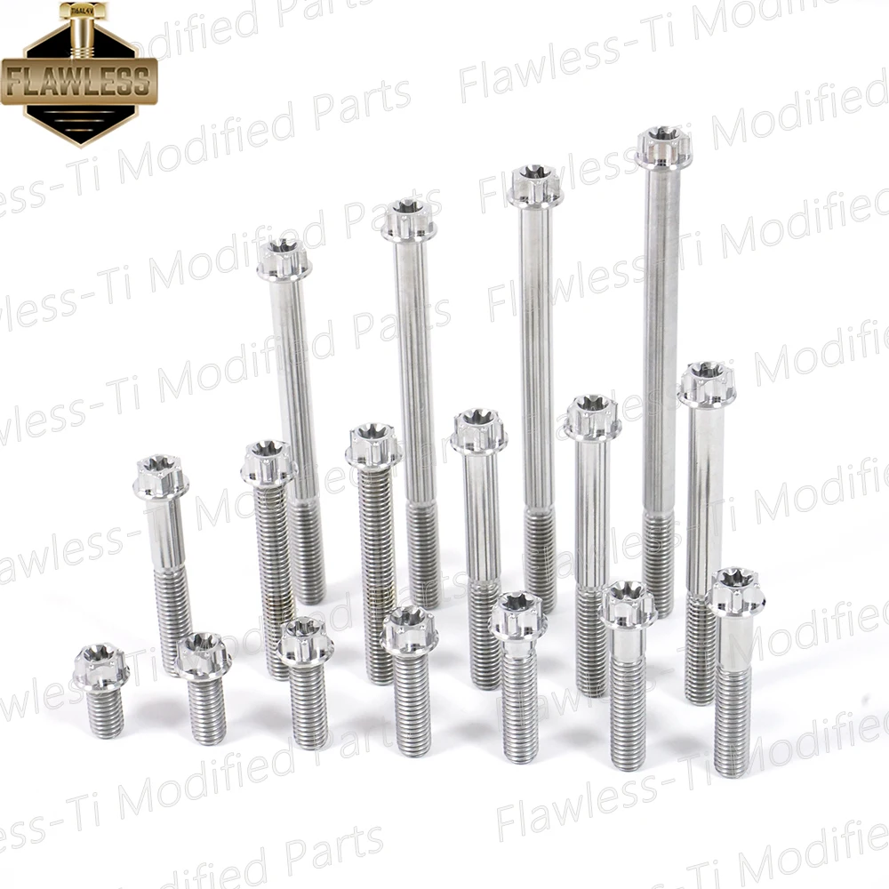 Sempurna M8x15-120 Gr5 Titanium, pegangan pipa depan belakang Caliper Shock braket dudukan baut untuk Yamaha Xmax 300 Vespa Sprint 150