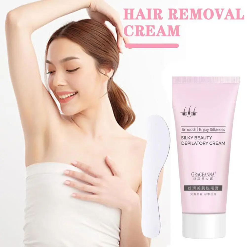 60g Permanent Hair Removal Cream Cosmetic Hair Removal Hair Hair Cream Skin Removal Removal Cream Painless Quick Care I7Z4