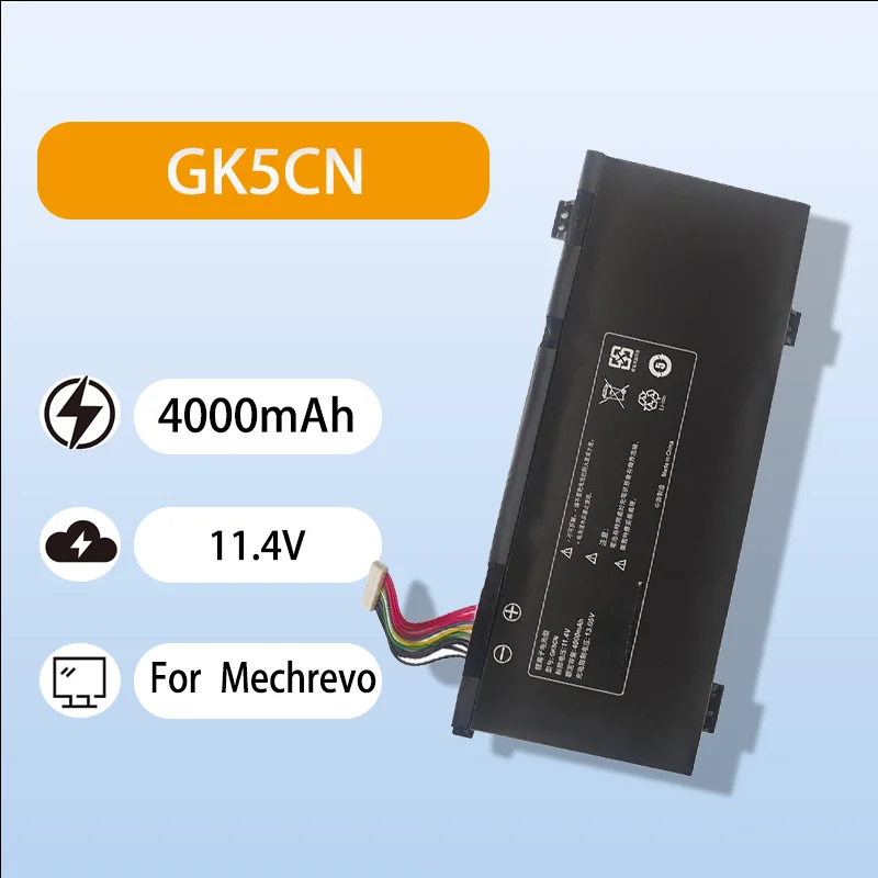 

GK5CN Laptop Battery Replacement For Mechrevo X8Ti Z2 Air Machenike F117 B1 11.4V 4000mAh High Quality Laptop Battery