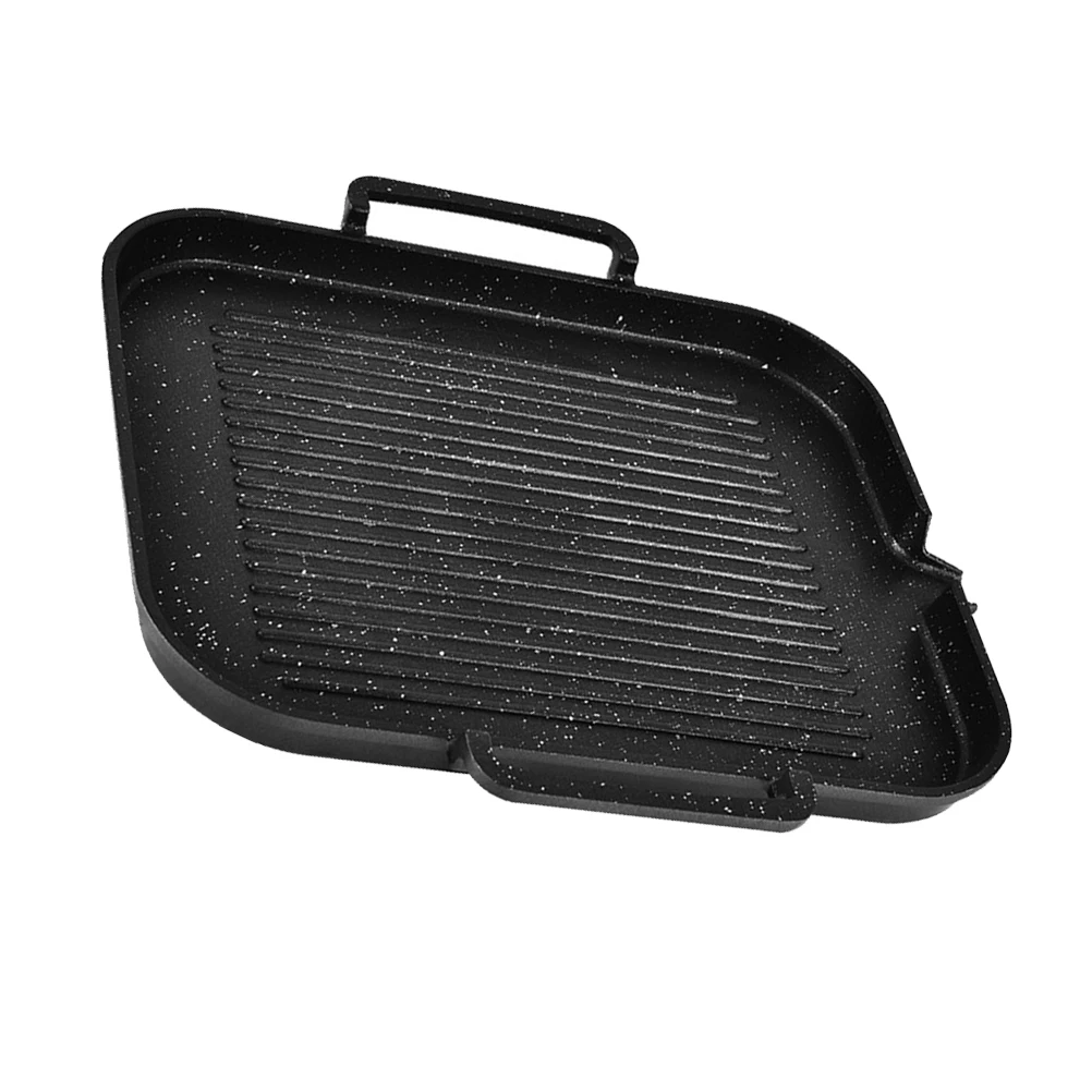 

1pc Smokeless BBQ Grill Plate Induction Cooker Baking Pan Multifunctional Griddle For Steak Chicken Fish Vegetables Indoor