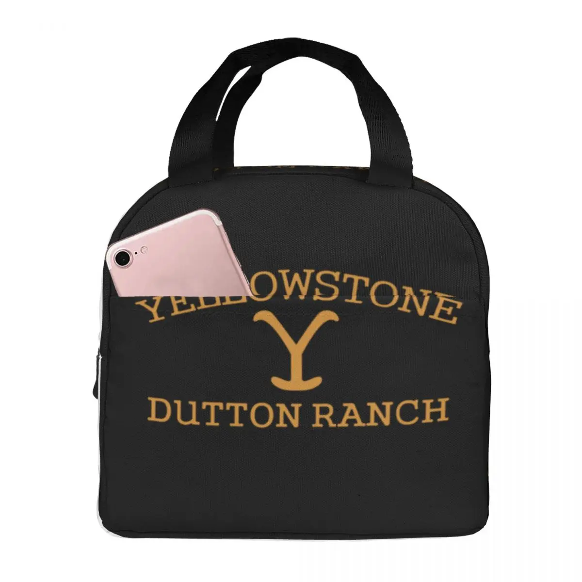 Yellowstone Quick Dry Dutton Ranch Lunch Bags Insulated Bento Box Lunch Tote Picnic Bags Thermal Bag for Woman Student Travel