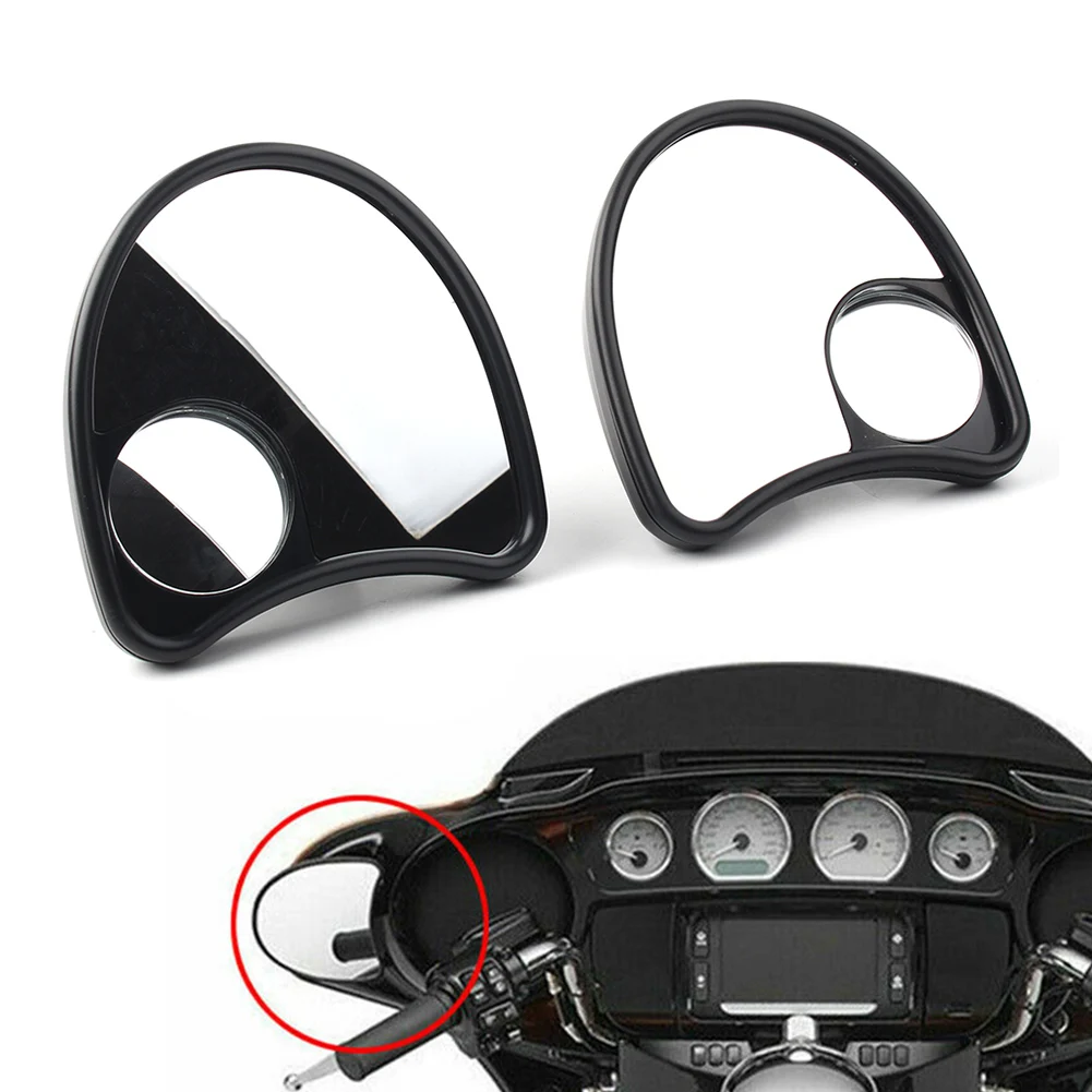 Rear Wide Angle Blind Spot Mirror Fairing Mount For 14-18 Harley Touring Electra Glide Police FLHTP/Ultra Classic FLHTCU/Limited