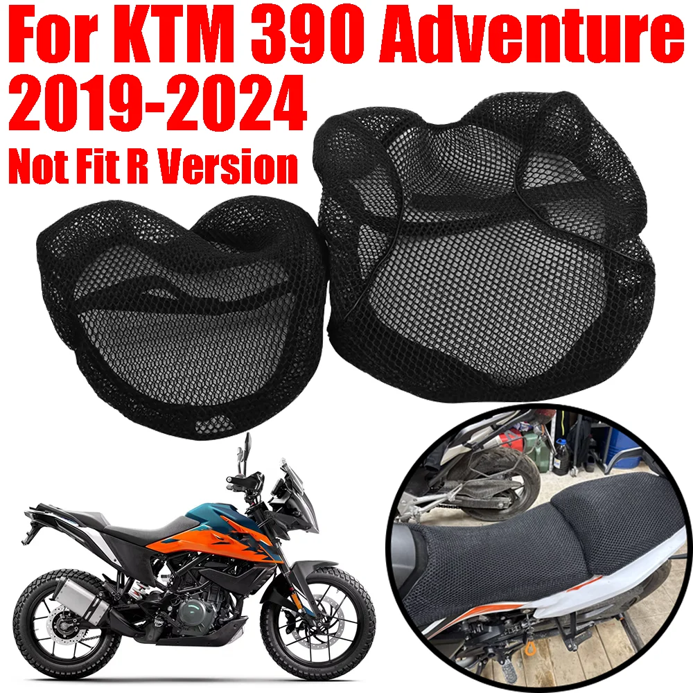 For KTM 390 Adventure 390 ADV 390ADV 2019 - 2024 2023 Accessories Mesh Seat Cover Heat Insulation Seat Cushion Cover Protector