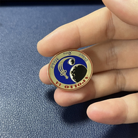 Apollo 11 Commemorative Pin U.S. Astronaut Hero Aerospace the Moon Landing in Real Time 50th Anniversary Decoration Brooch