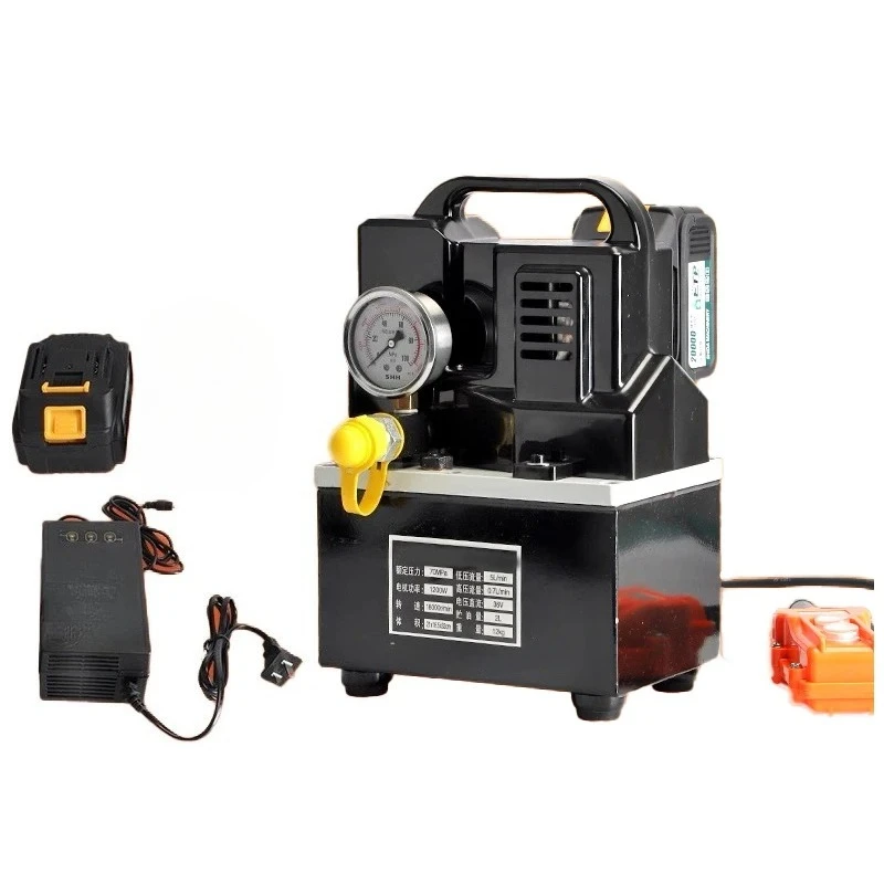 JP-700 Rechargeable Hydraulic Electric Pump Portable Lithium Battery Solenoid Valve Oil Pump Portable Hydraulic Pump Station 36V