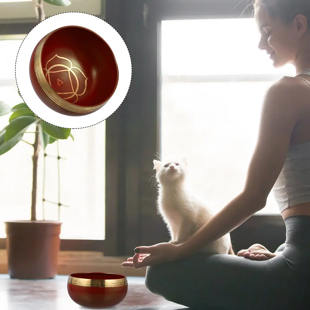 

Yoga Meditation Bells Copper Craft Hand Making Singing Bowl Spiritual