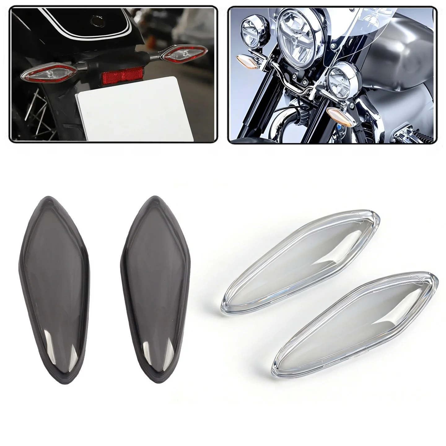 For BMW R18/R18B/R18TC motorcycle modification accessories - front and rear turn signal housing indicator light covers