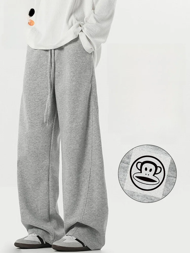 

PaulFrank American High Street Loose Wide Leg Casual Pants Men's Autumn Straight Cut Lazy Trousers Comfortable Loose Fit