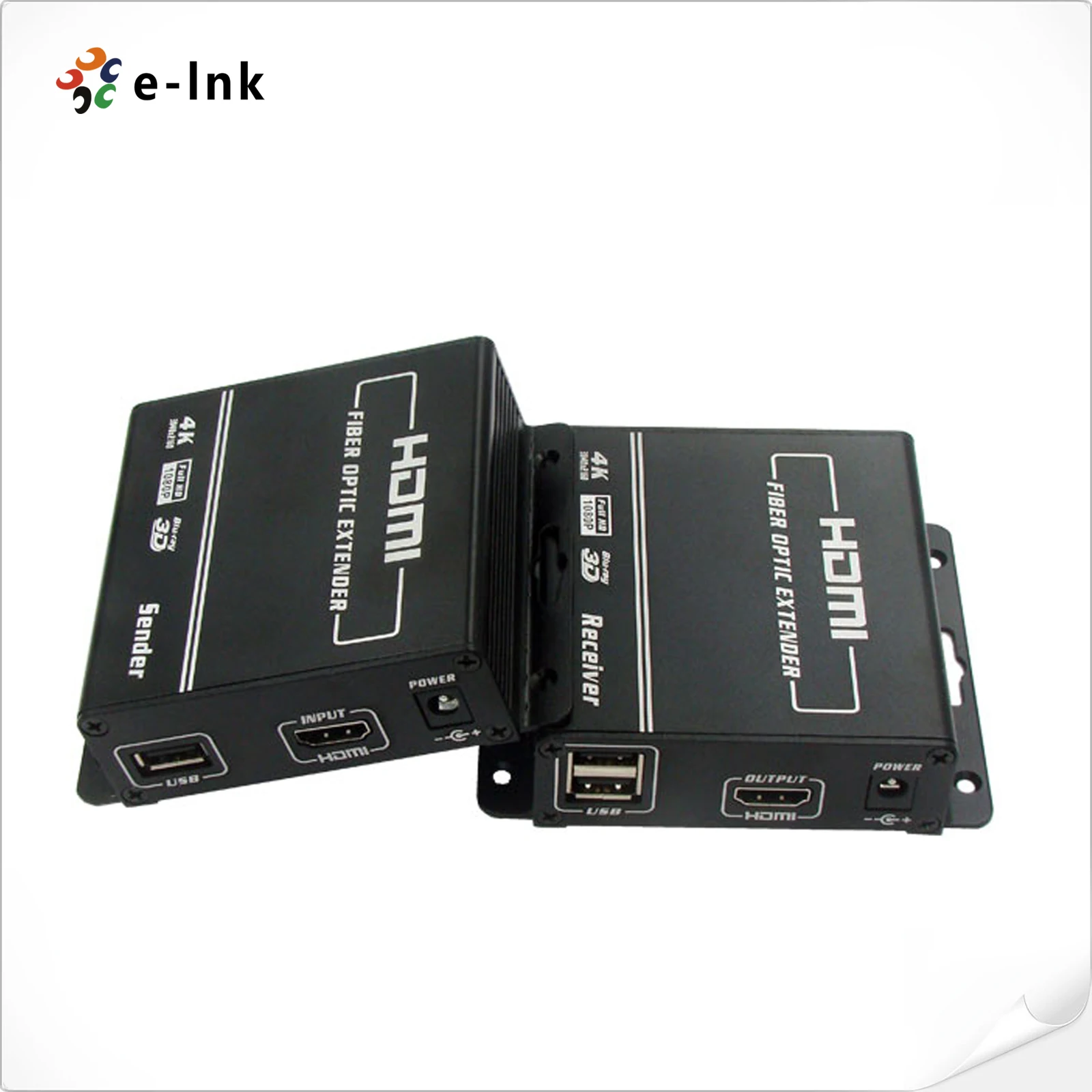 Real Time Transmission 4K HDMI KVM Fiber Optic Extender