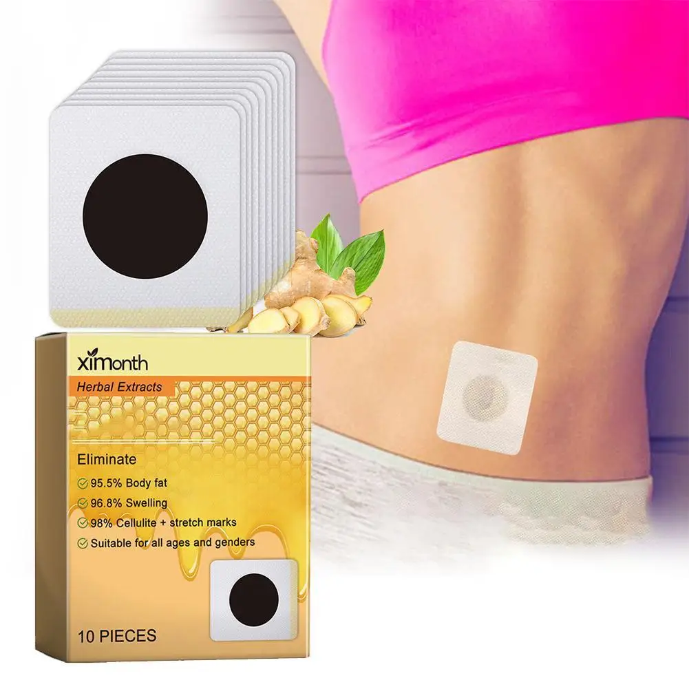 

10Pcs/box Bee Circulatory Drainage Slimming Patch Eliminate Phlegm Constipation Burn Fat Skin Care Beauty Health