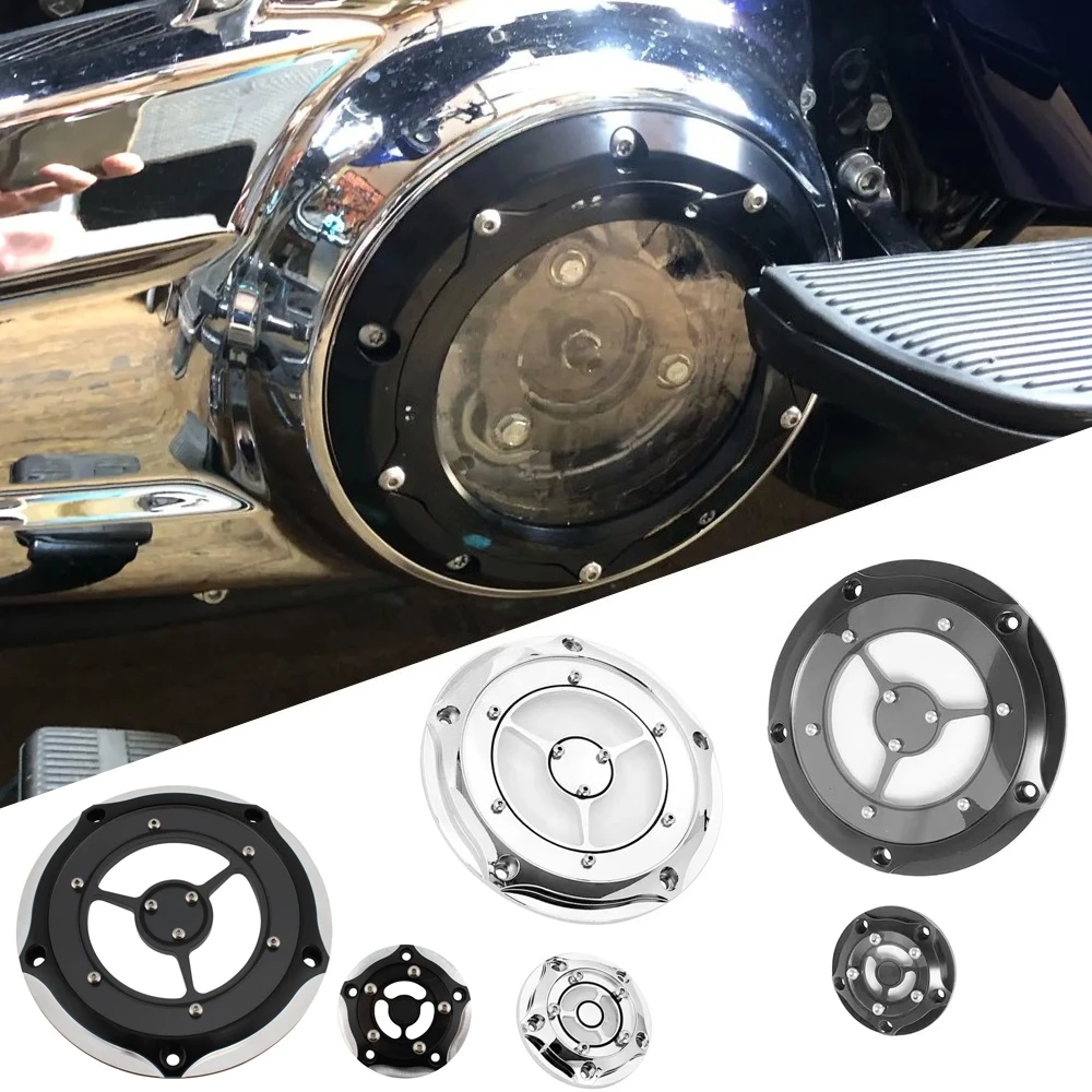 5 Holes Motorcycle Derby Timing Timer Cover For Harley Dyna Road King Electra Street Bob Glide Trike Heritage Softail Fat Boy