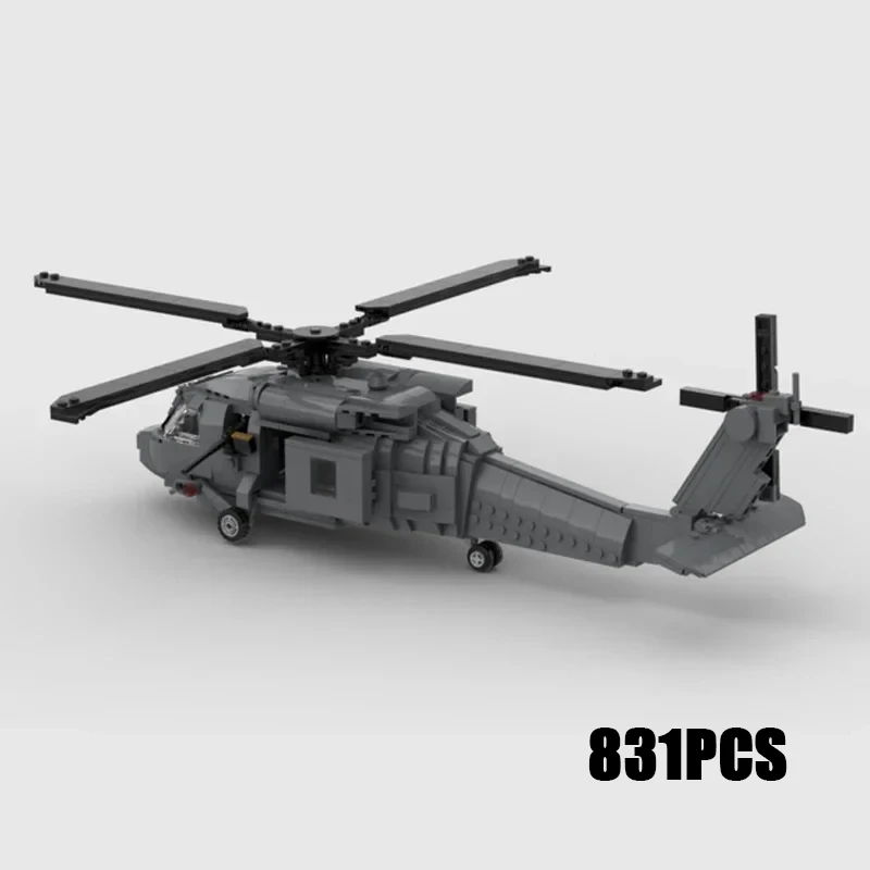 

Moc Building Bricks Military Model Sikorsky UH-60 Black Hawck Technology Modular Block Gifts Toys For Children DIY Sets Assembly