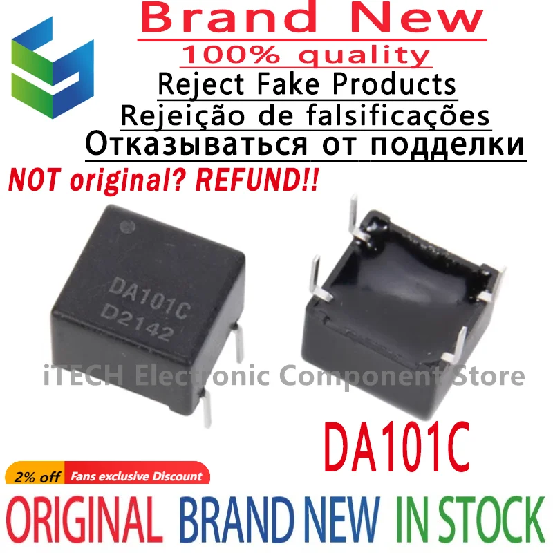 

Новый и оригинальный чип DA101C DA101 DIP4 100%, в наличии 5 шт.