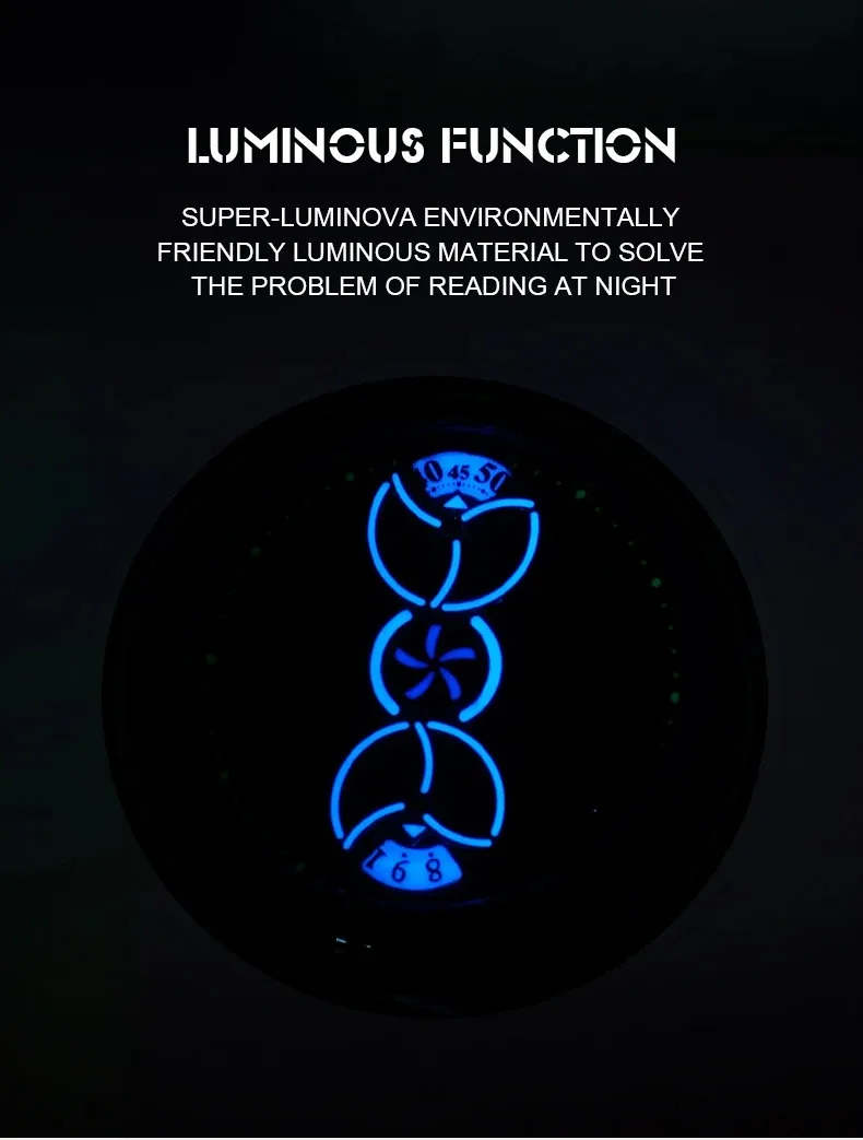 OBLVLO ผู้ชายนาฬิกาอัตโนมัติ 41 มม.นาฬิกาข้อมือ Luminous กันน้ํา Sapphire Rotatable ดิสก์ขนาดเล็ก