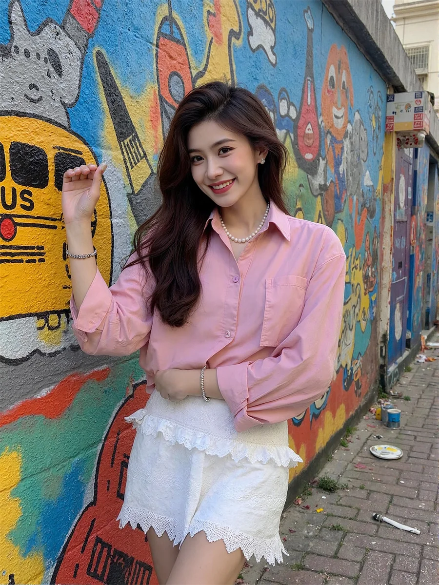 قمصان نسائية خارجية بأكمام طويلة قمصان ذات ثنيات لوحة أمامية بعقدة على شكل فيونكة ملابس عمل أنيقة للمكتب للسيدات #2