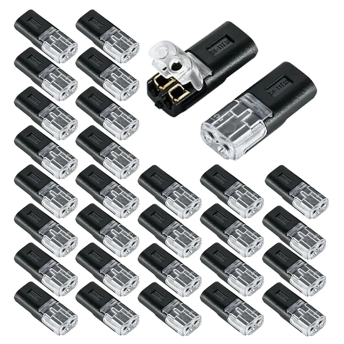 AA83 30pcs Toolless Electrical Wire Connectors Set for LED Lights, Trailers, and DIY Projects