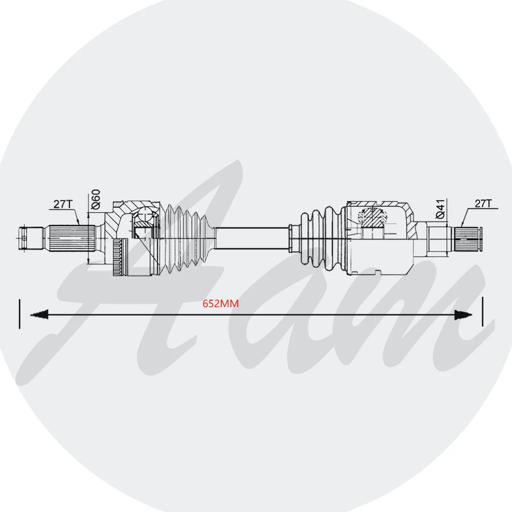 Brand New Front Left Axle Drive Shaft For Kia Amanti Opirus 49500-3F800 495003F800 49500 3F800