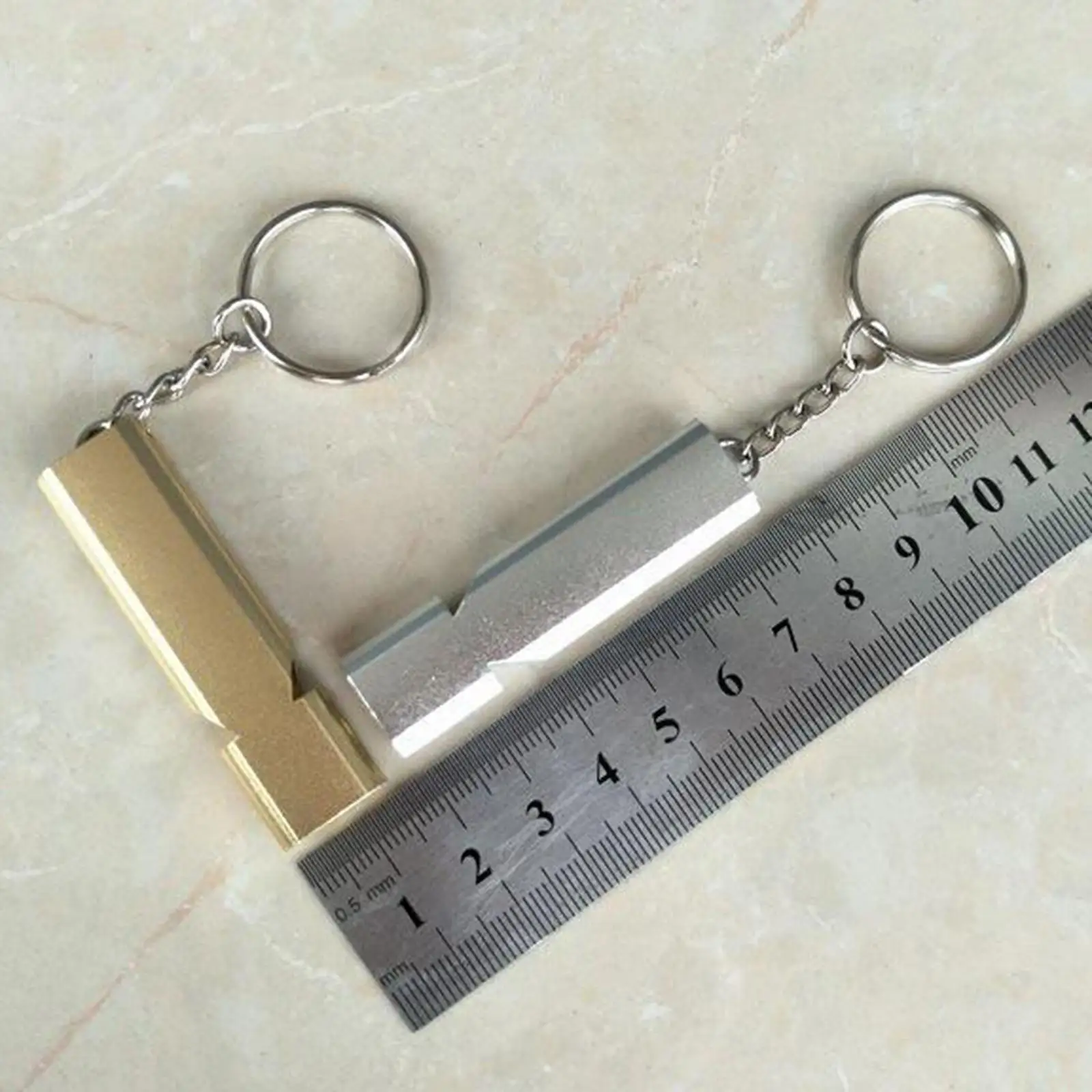 2PCS Emergency/Survival Whistles on Keychain - Easy to Blow and Loud,