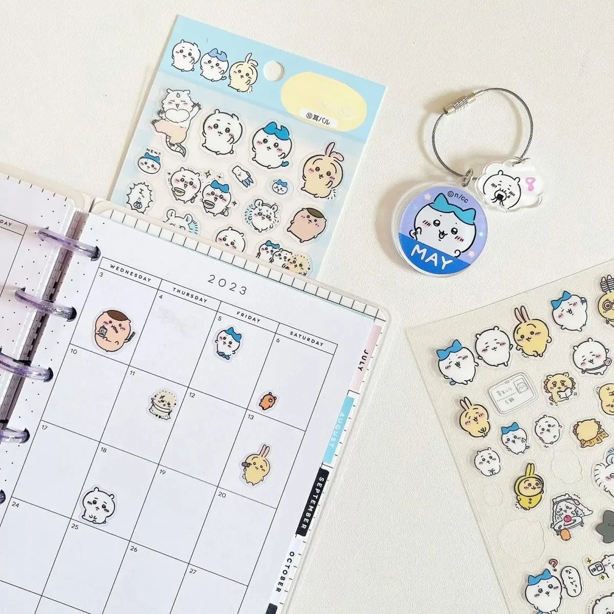 Stickers PVC Wall Art Cute Decoration for Handbooks Gift Nagano Hachiwera Usagi Chii Spot Goods Waterproof DIY